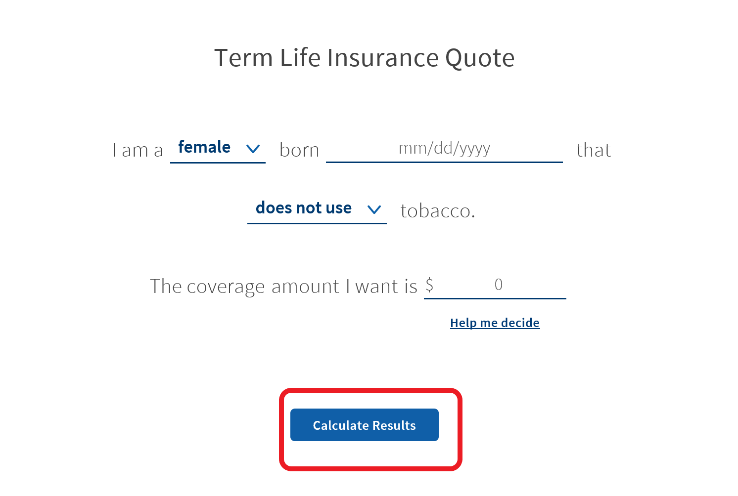 Mutual of Omaha Term Life Quote Form