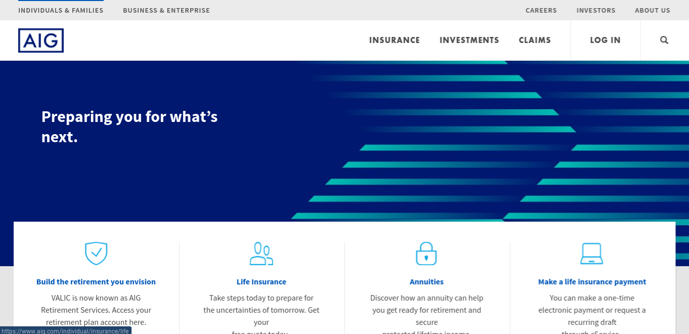 AIG Homepage