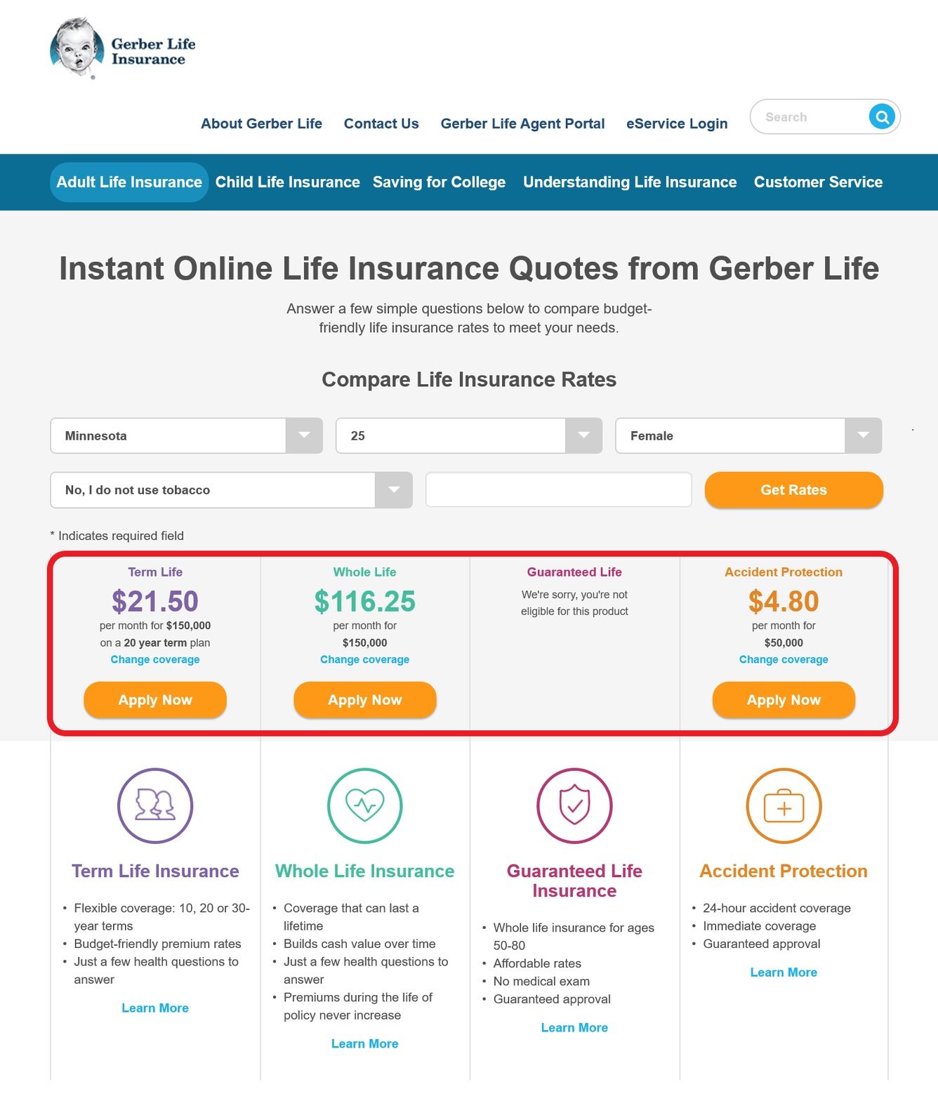 Gerber Life Insurance Guide Best Coverages Rates