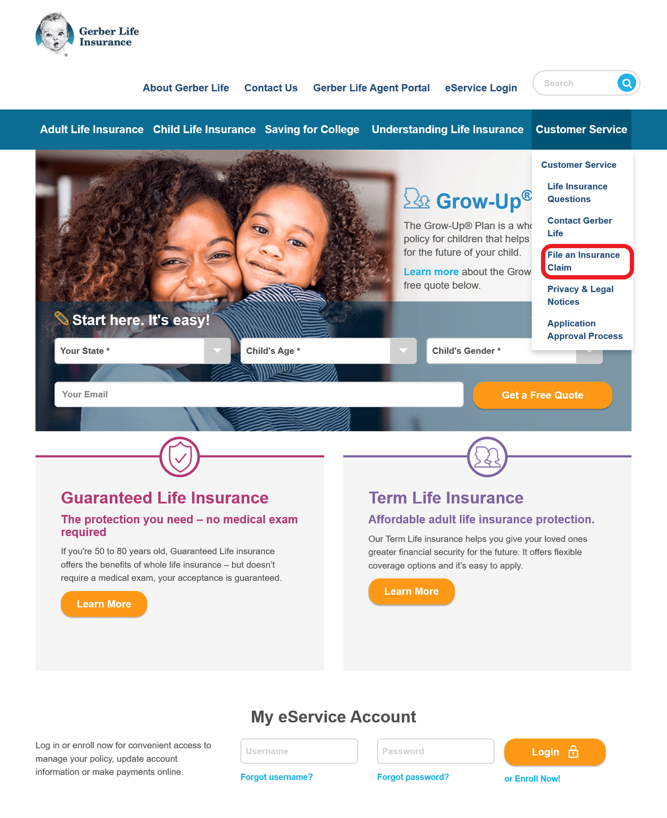 Gerber Life File a Claim