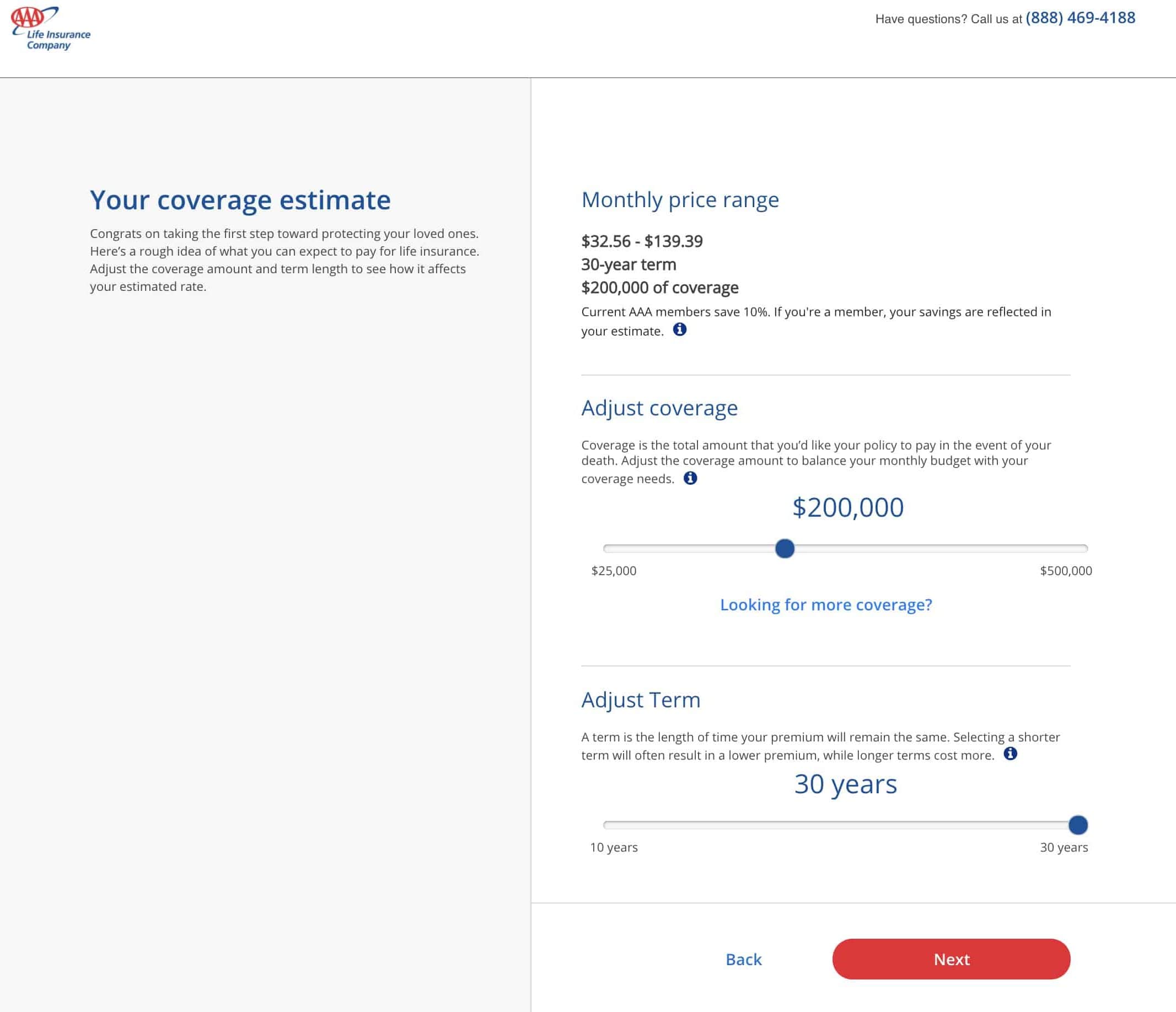 AAA Life Insurance Quote Coverage Estimate-min