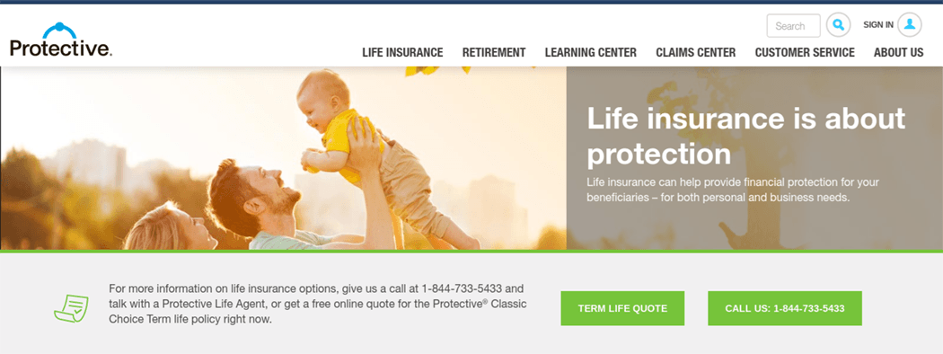 Protective Life Insurance Website Term Life Quote